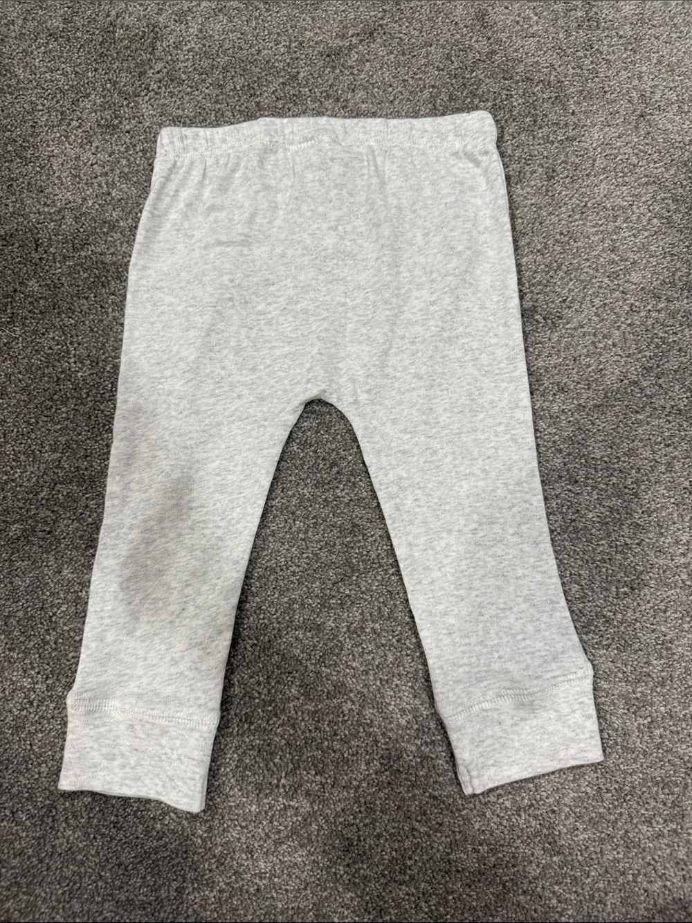 Carter's Light Gray Knit Joggers with Button Detail